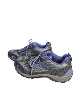 Merrell Hiking Trail Shoes Gray Purple Women’s Size 7 Outdoor Walking Sneakers
